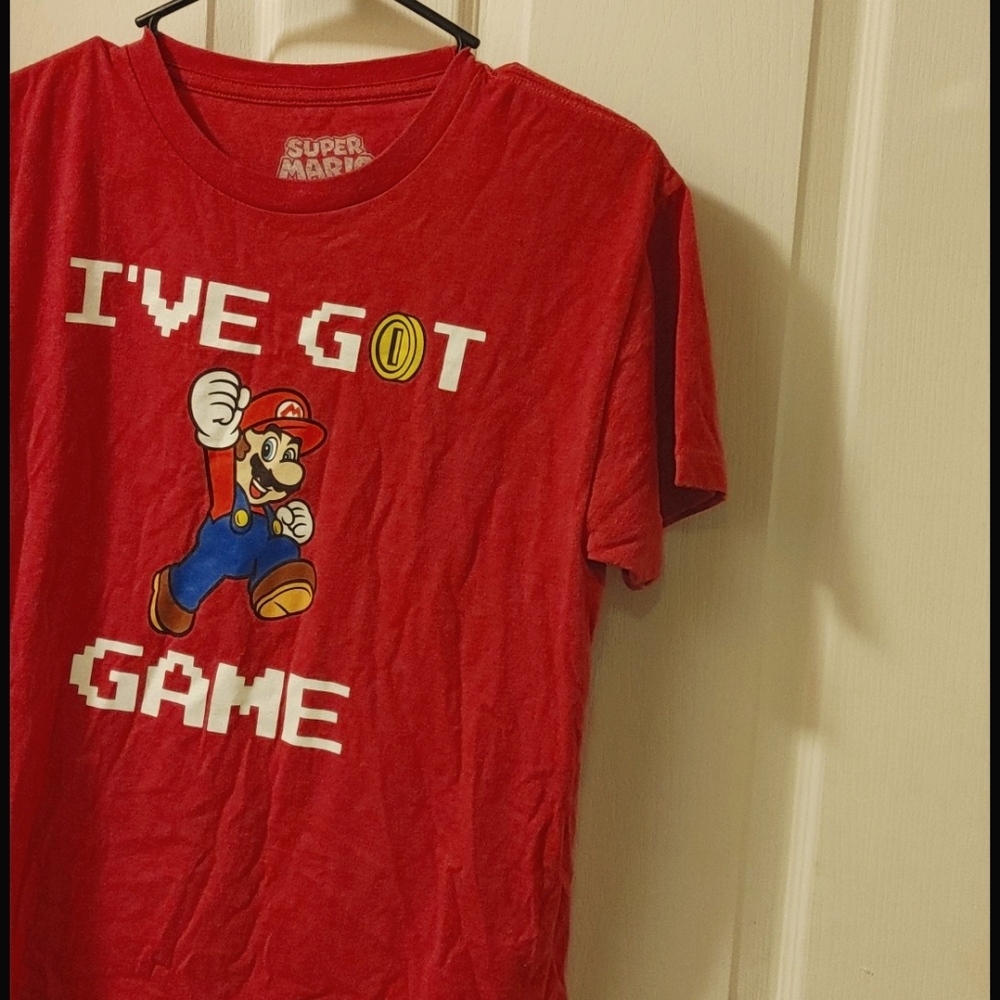 Vintage Super Mario Shirt Size Large